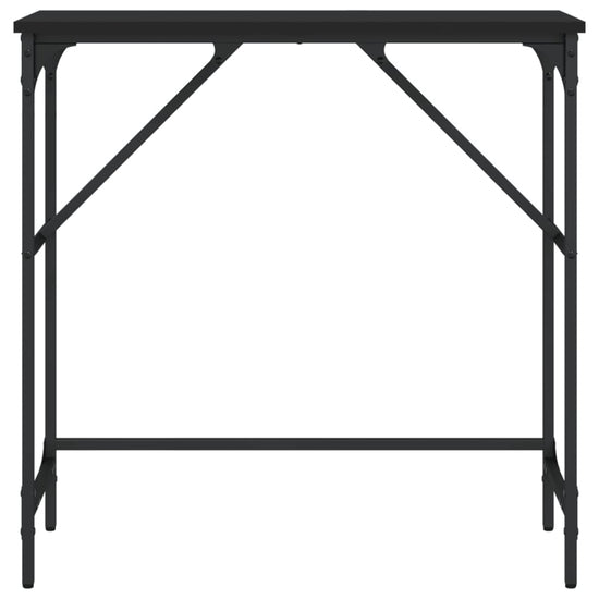 Wandtafel 75x32x75 cm bewerkt hout zwart MeubelReus