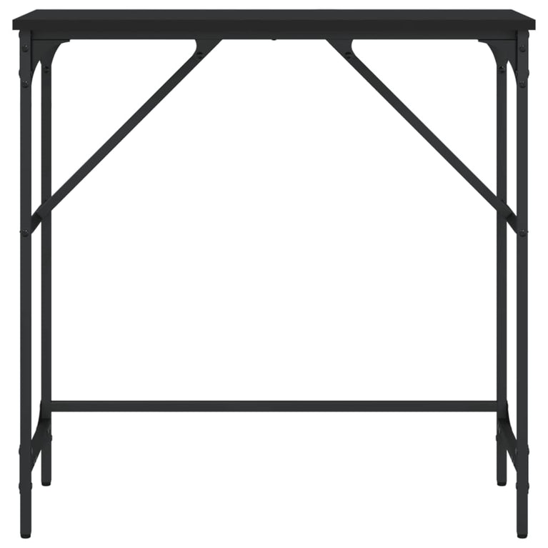 Wandtafel 75x32x75 cm bewerkt hout zwart MeubelReus