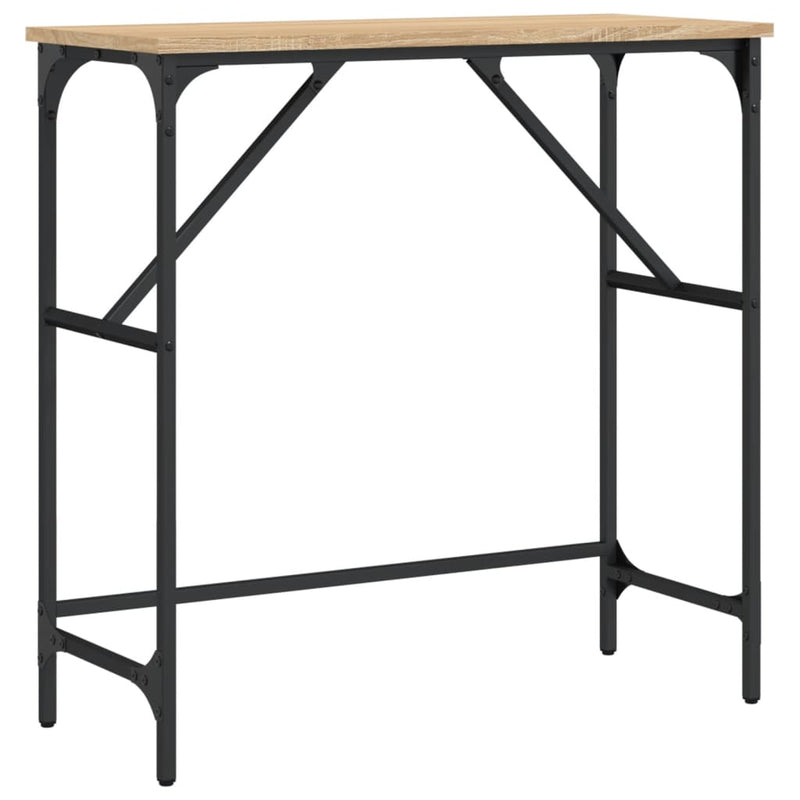 Wandtafel 75x32x75 cm bewerkt hout sonoma eikenkleurig MeubelReus