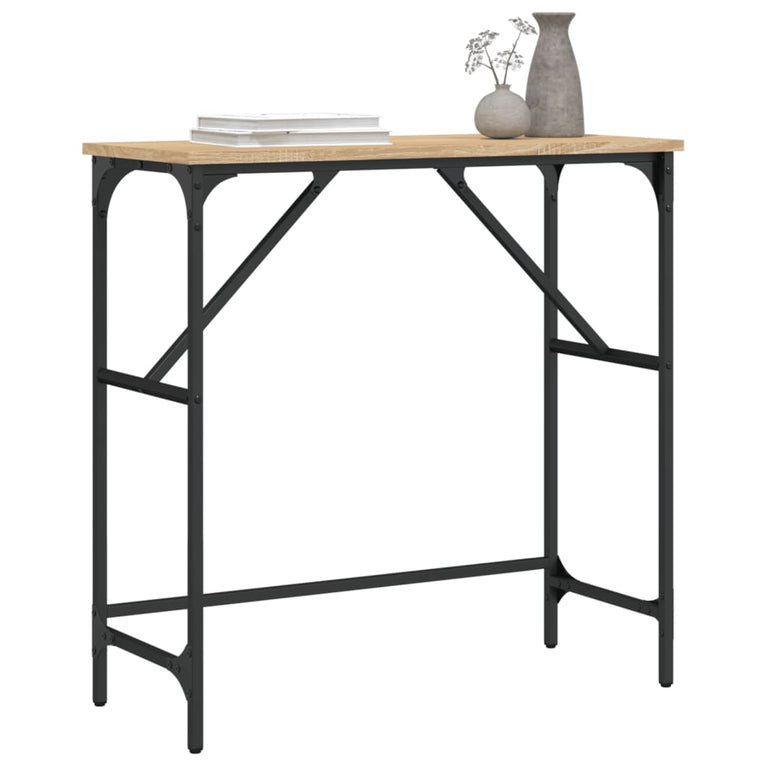 Wandtafel 75x32x75 cm bewerkt hout sonoma eikenkleurig MeubelReus