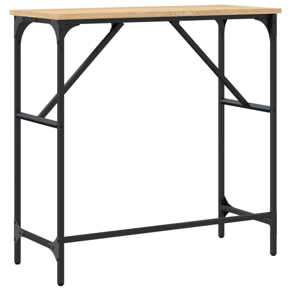 Wandtafel 75x32x75 cm bewerkt hout sonoma eikenkleurig MeubelReus