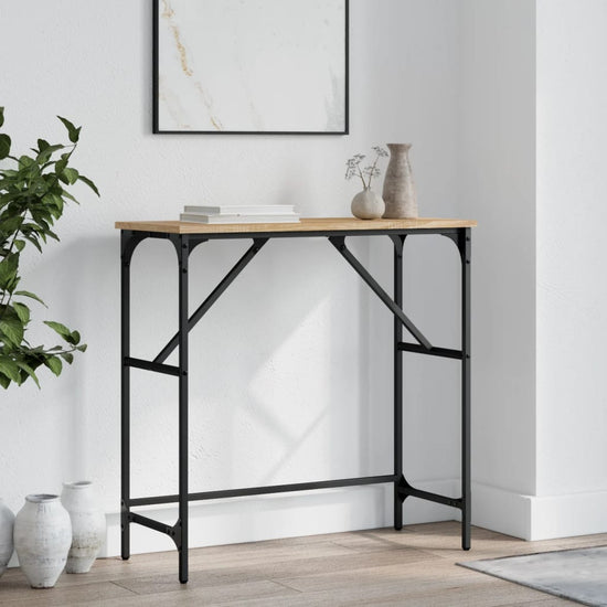 Wandtafel 75x32x75 cm bewerkt hout sonoma eikenkleurig MeubelReus