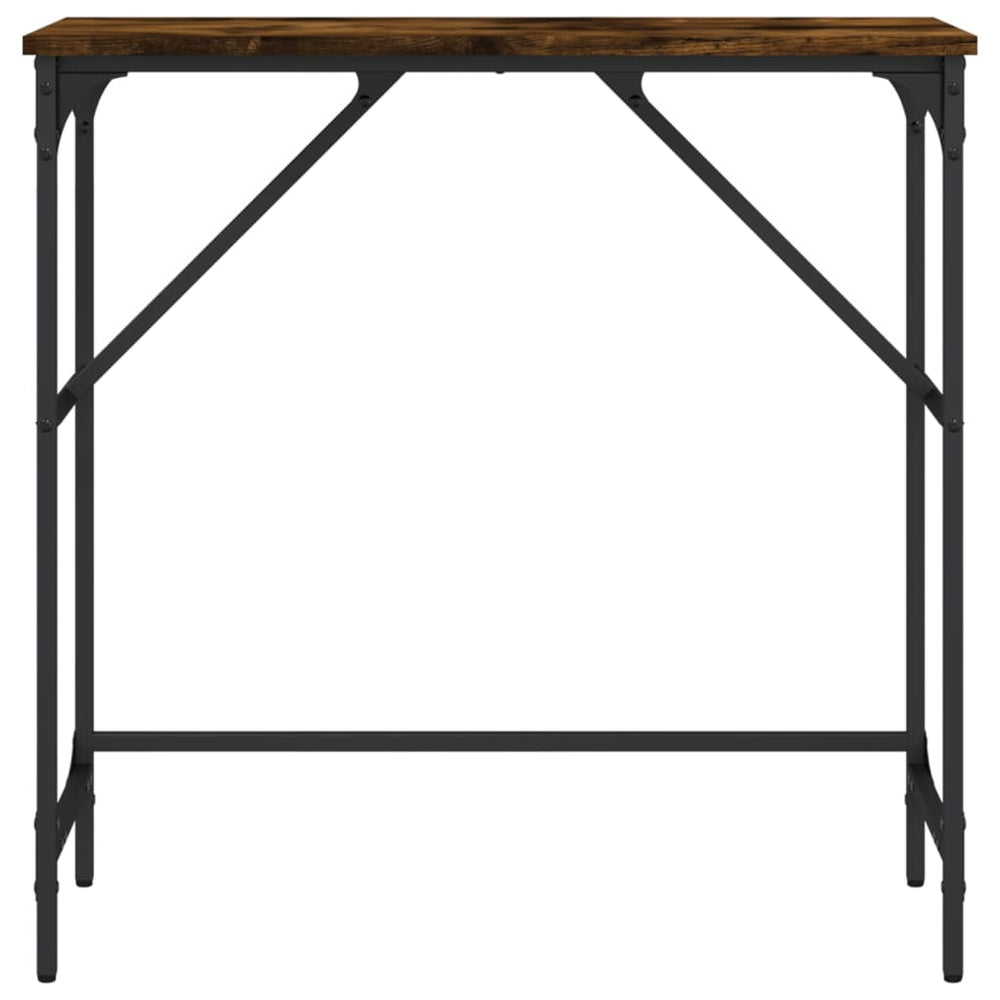Wandtafel 75x32x75 cm bewerkt hout gerookt eikenkleurig MeubelReus