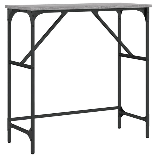 Wandtafel 75x32x75 cm bewerkt hout grijs sonoma eikenkleurig MeubelReus