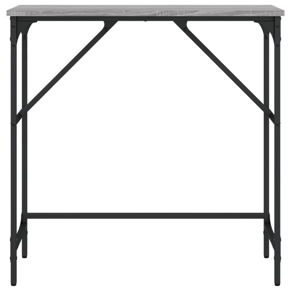 Wandtafel 75x32x75 cm bewerkt hout grijs sonoma eikenkleurig MeubelReus