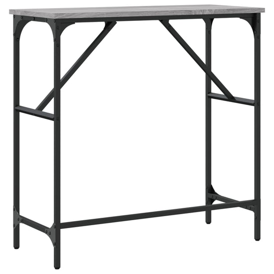Wandtafel 75x32x75 cm bewerkt hout grijs sonoma eikenkleurig MeubelReus