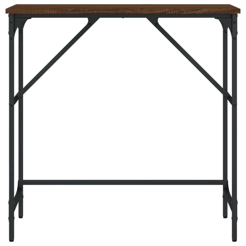 Wandtafel 75x32x75 cm bewerkt hout bruin eikenkleur MeubelReus