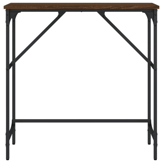 Wandtafel 75x32x75 cm bewerkt hout bruin eikenkleur MeubelReus