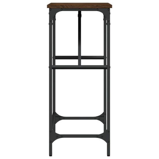 Wandtafel 75x32x75 cm bewerkt hout bruin eikenkleur MeubelReus