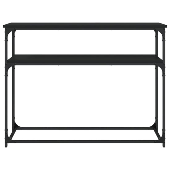 Wandtafel 100x35,5x75 cm bewerkt hout zwart MeubelReus
