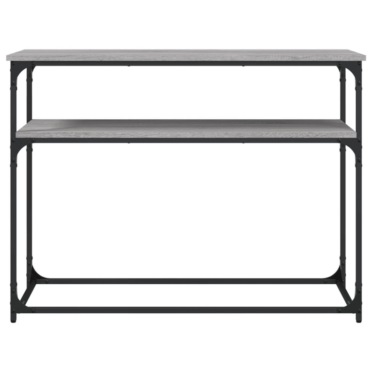 Wandtafel 100x35,5x75 cm bewerkt hout grijs sonoma eikenkleurig MeubelReus
