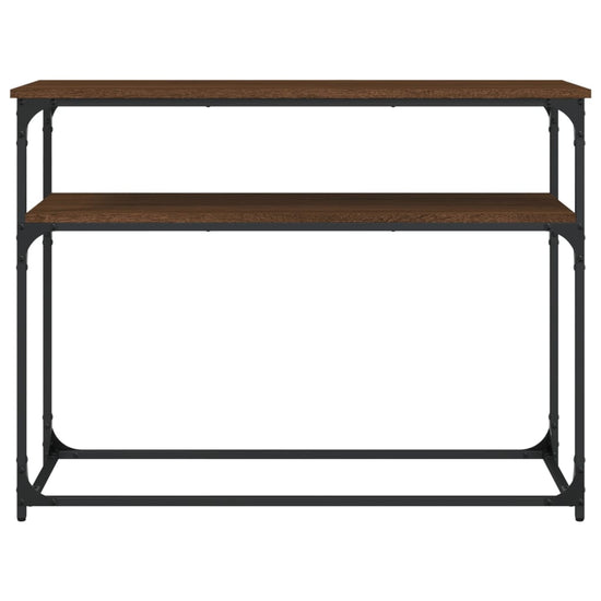 Wandtafel 100x35,5x75 cm bewerkt hout bruin eikenkleur MeubelReus