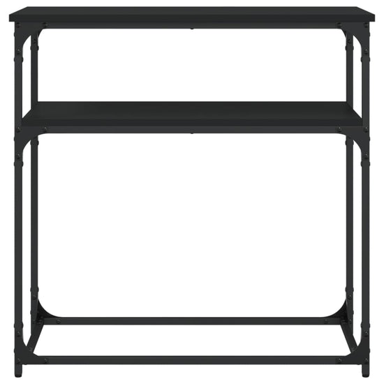 Wandtafel 75x35,5x75 cm bewerkt hout zwart MeubelReus