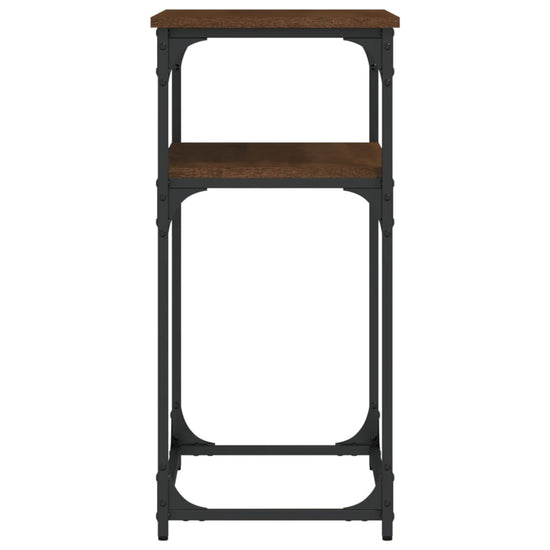 Wandtafel 75x35,5x75 cm bewerkt hout bruin eikenkleur MeubelReus