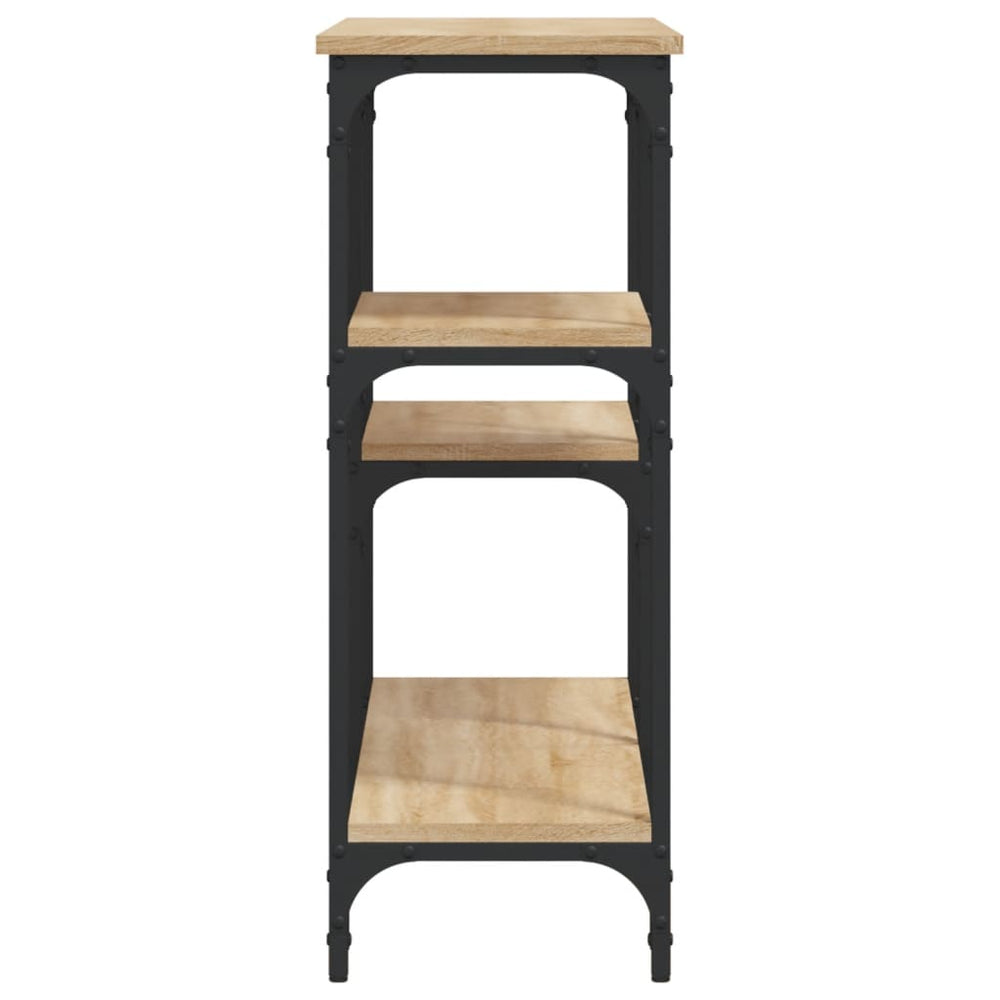 Wandtafel 102x29x75 cm bewerkt hout sonoma eikenkleurig MeubelReus