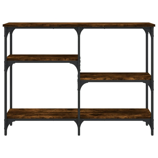 Wandtafel 102x29x75 cm bewerkt hout gerookt eikenkleurig MeubelReus