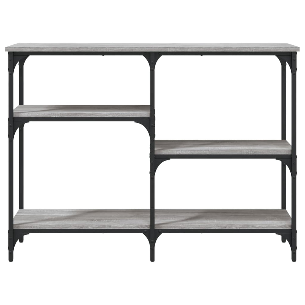 Wandtafel 102x29x75 cm bewerkt hout grijs sonoma eikenkleurig MeubelReus
