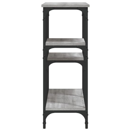 Wandtafel 102x29x75 cm bewerkt hout grijs sonoma eikenkleurig MeubelReus