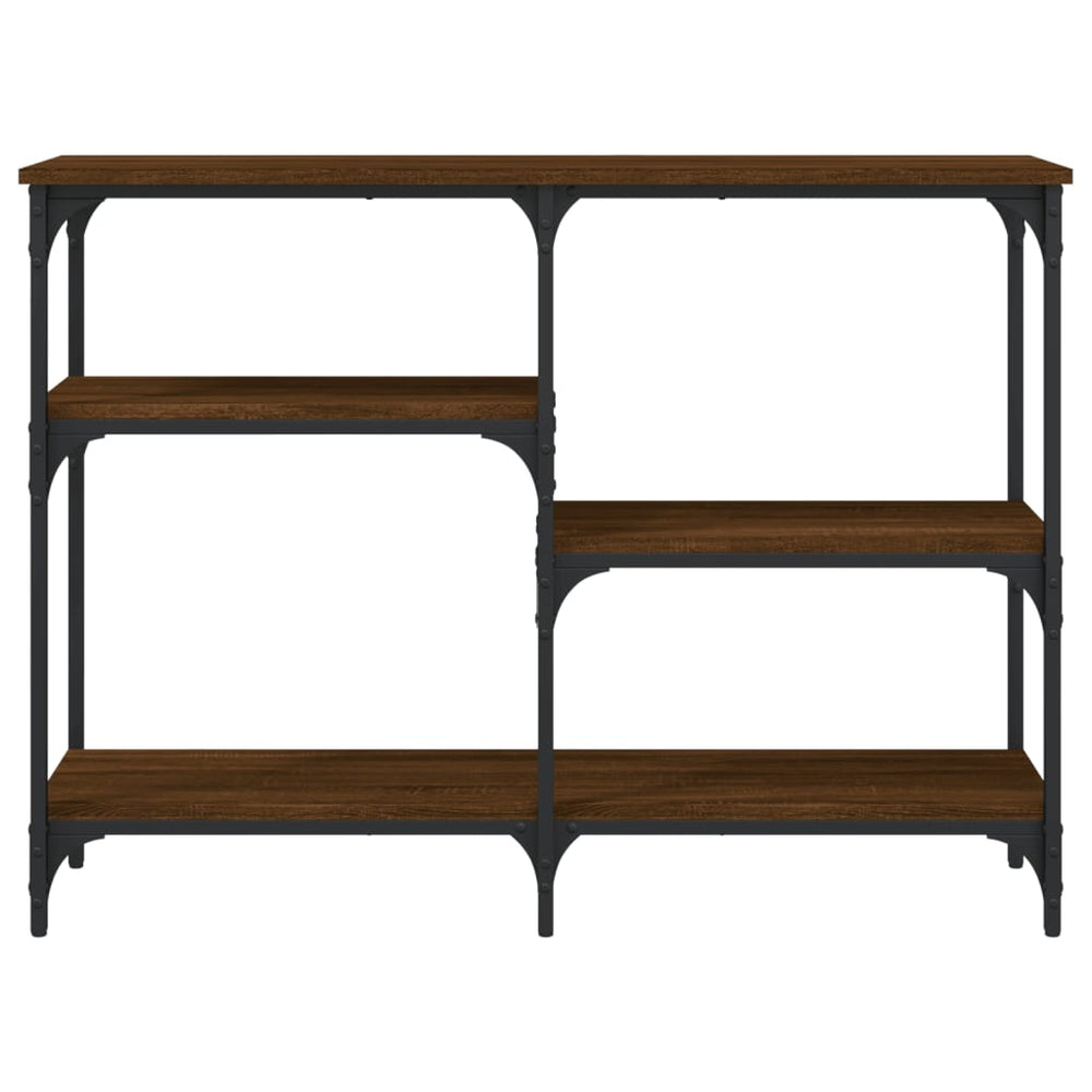 Wandtafel 102x29x75 cm bewerkt hout bruin eikenkleur MeubelReus