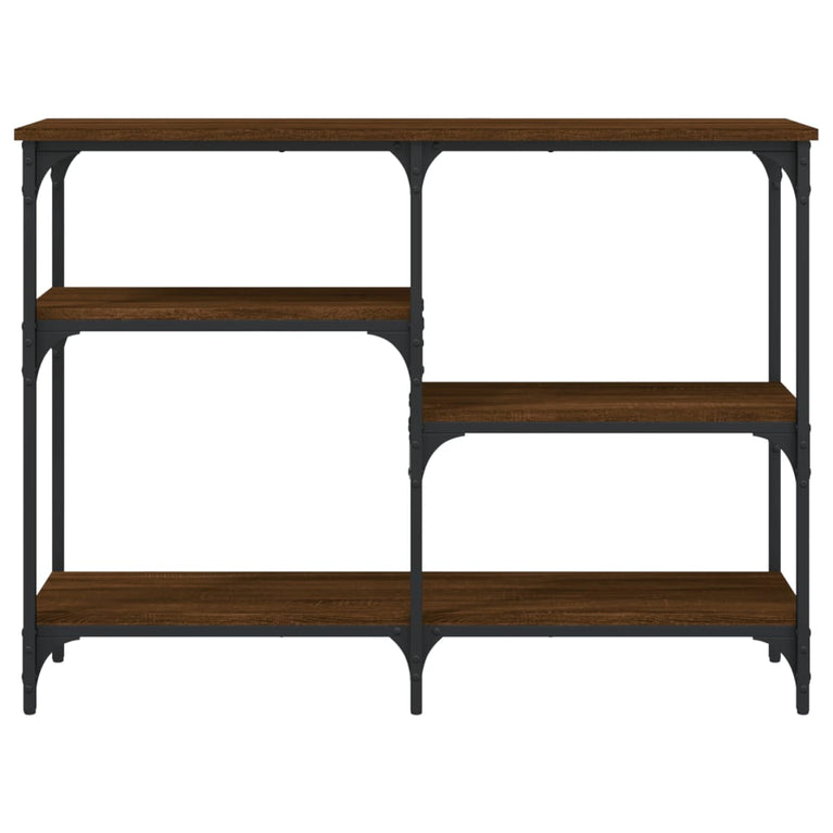 Wandtafel 102x29x75 cm bewerkt hout bruin eikenkleur MeubelReus
