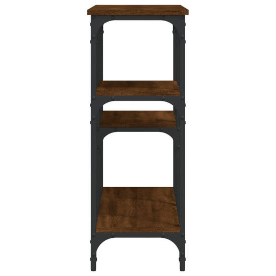 Wandtafel 102x29x75 cm bewerkt hout bruin eikenkleur MeubelReus