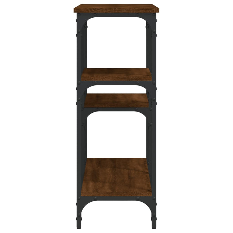 Wandtafel 102x29x75 cm bewerkt hout bruin eikenkleur MeubelReus