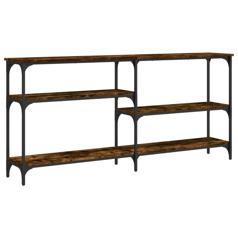 Wandtafel 160x29x75 cm bewerkt hout gerookt eikenkleurig MeubelReus
