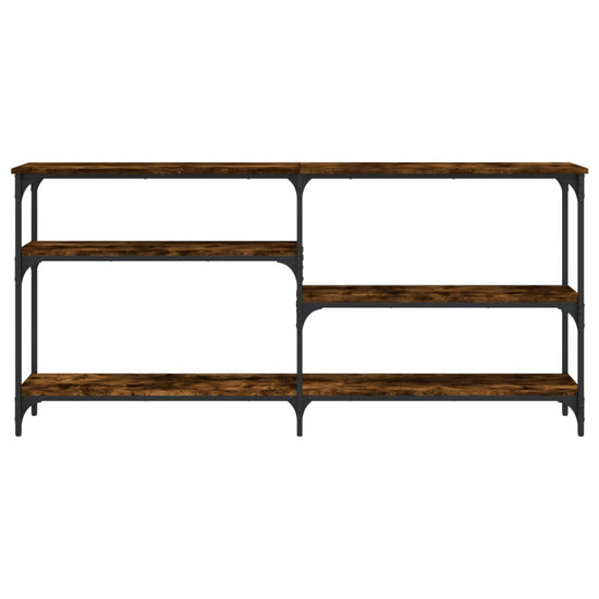 Wandtafel 160x29x75 cm bewerkt hout gerookt eikenkleurig MeubelReus