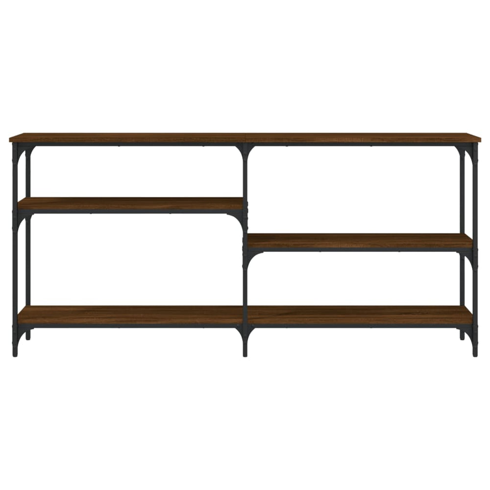 Wandtafel 160x29x75 cm bewerkt hout bruin eikenkleur MeubelReus