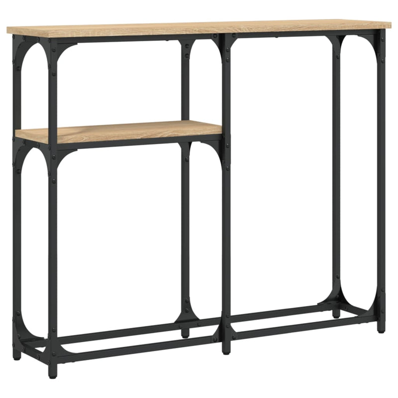 Wandtafel 90x22,5x75 cm bewerkt hout sonoma eikenkleurig MeubelReus