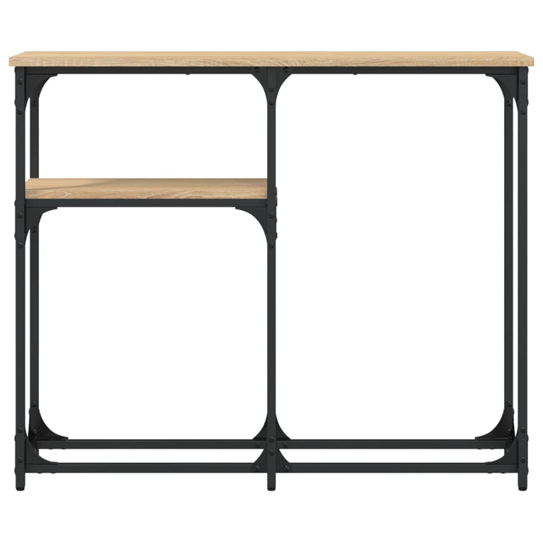 Wandtafel 90x22,5x75 cm bewerkt hout sonoma eikenkleurig MeubelReus