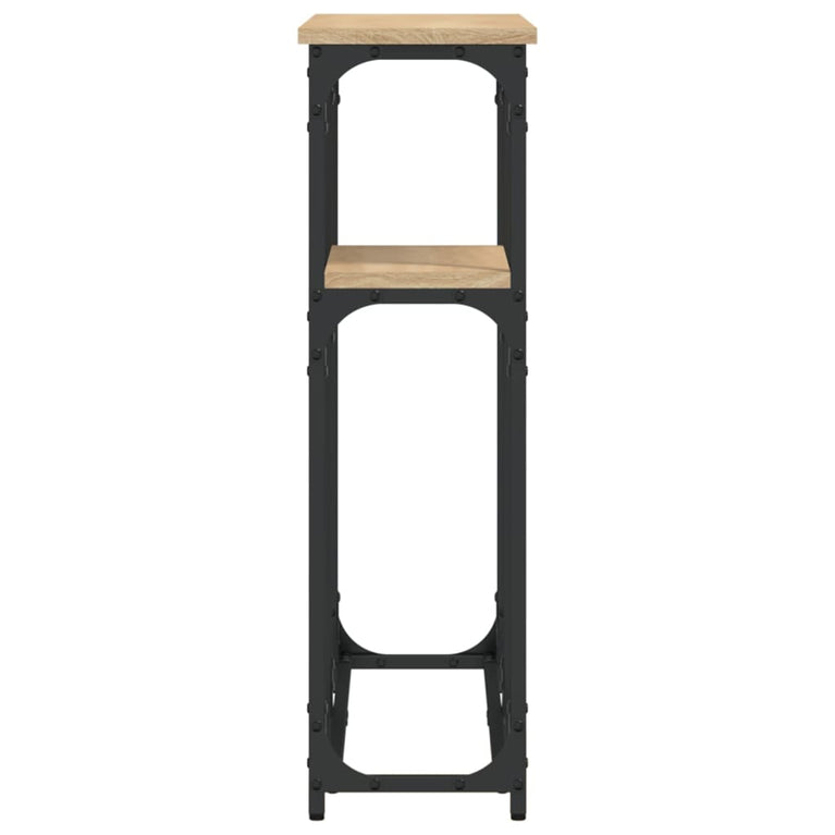 Wandtafel 90x22,5x75 cm bewerkt hout sonoma eikenkleurig MeubelReus