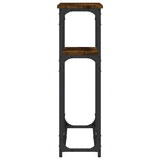 Wandtafel 90x22,5x75 cm bewerkt hout gerookt eikenkleurig MeubelReus