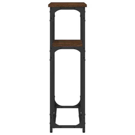 Wandtafel 90x22,5x75 cm bewerkt hout bruin eikenkleur MeubelReus