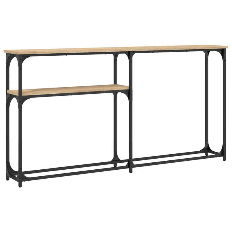 Wandtafel 145x22,5x75 cm bewerkt hout sonoma eikenkleurig MeubelReus