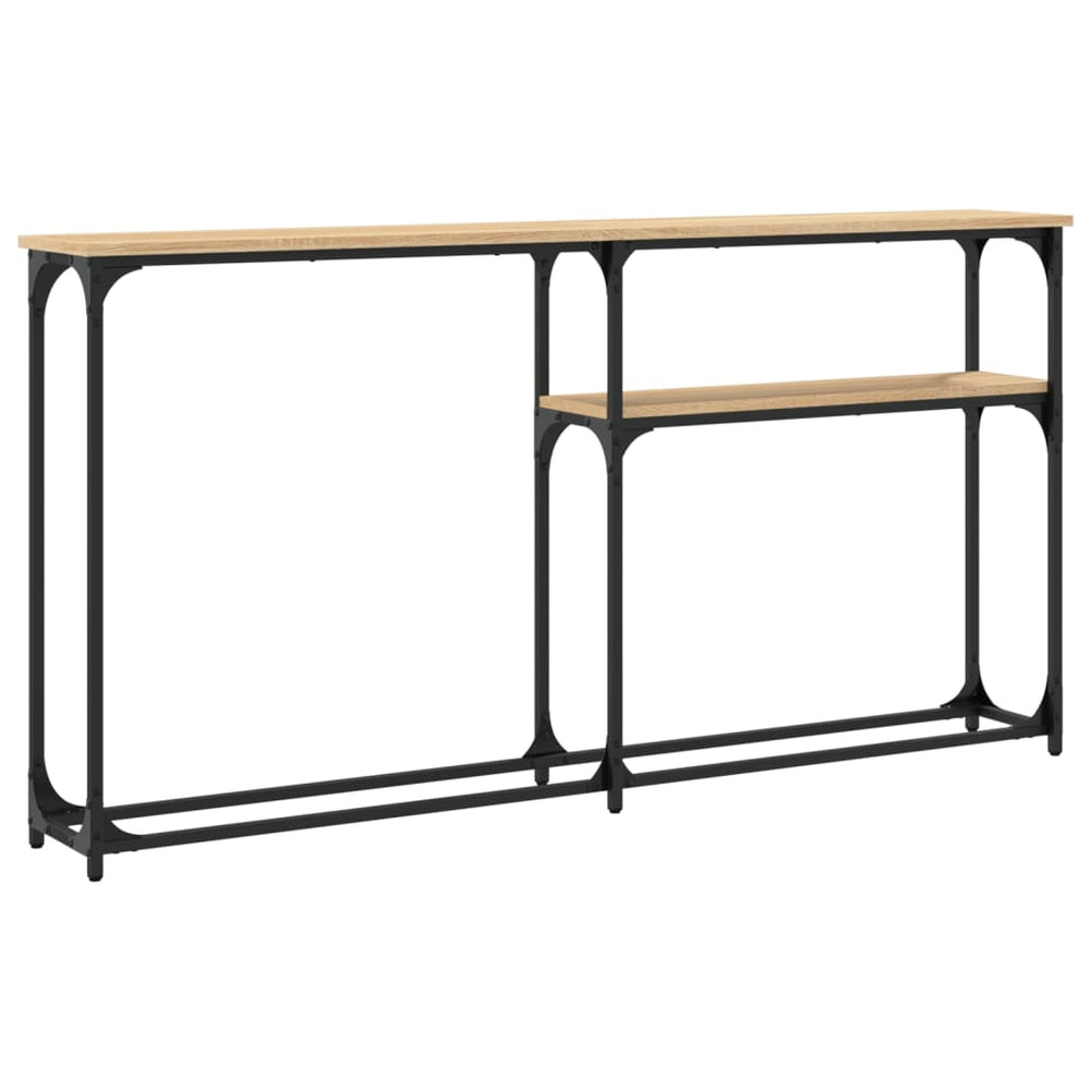 Wandtafel 145x22,5x75 cm bewerkt hout sonoma eikenkleurig MeubelReus