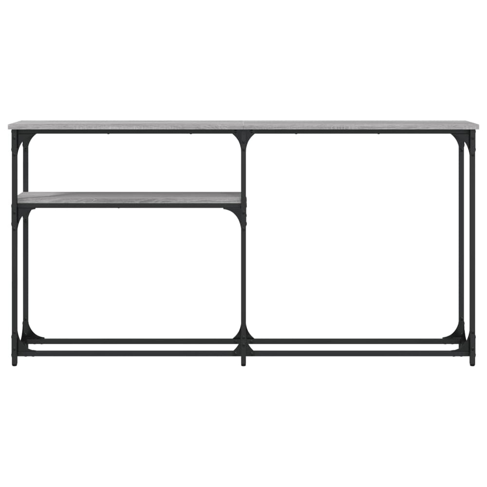 Wandtafel 145x22,5x75 cm bewerkt hout grijs sonoma eikenkleurig MeubelReus