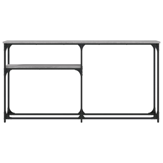 Wandtafel 145x22,5x75 cm bewerkt hout grijs sonoma eikenkleurig MeubelReus