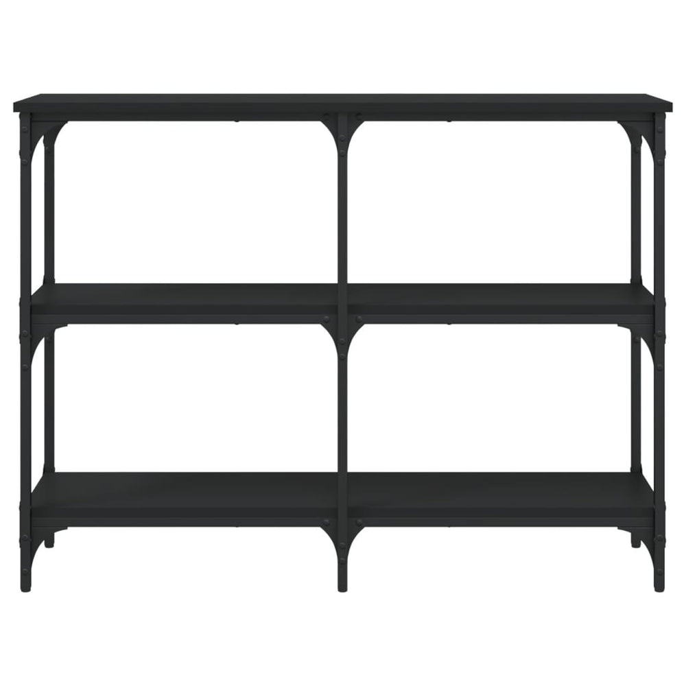 Wandtafel 100x29x75 cm bewerkt hout zwart MeubelReus