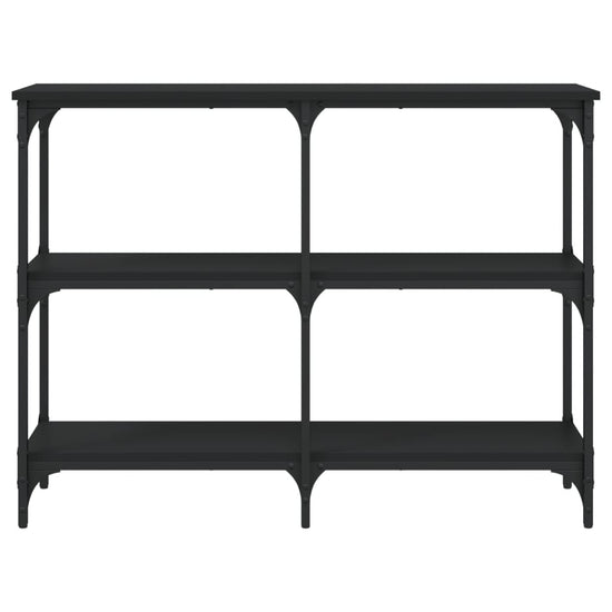 Wandtafel 100x29x75 cm bewerkt hout zwart MeubelReus