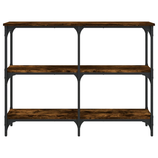 Wandtafel 100x29x75 cm bewerkt hout gerookt eikenkleurig MeubelReus