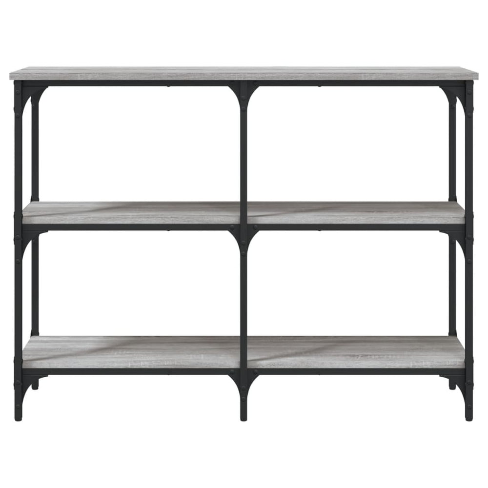 Wandtafel 100x29x75 cm bewerkt hout grijs sonoma eikenkleurig MeubelReus