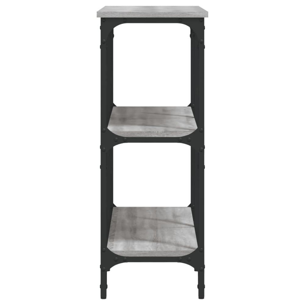 Wandtafel 100x29x75 cm bewerkt hout grijs sonoma eikenkleurig MeubelReus