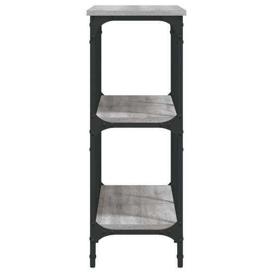 Wandtafel 100x29x75 cm bewerkt hout grijs sonoma eikenkleurig MeubelReus