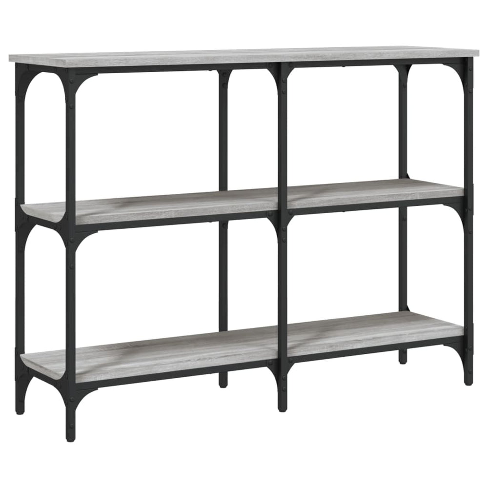 Wandtafel 100x29x75 cm bewerkt hout grijs sonoma eikenkleurig MeubelReus