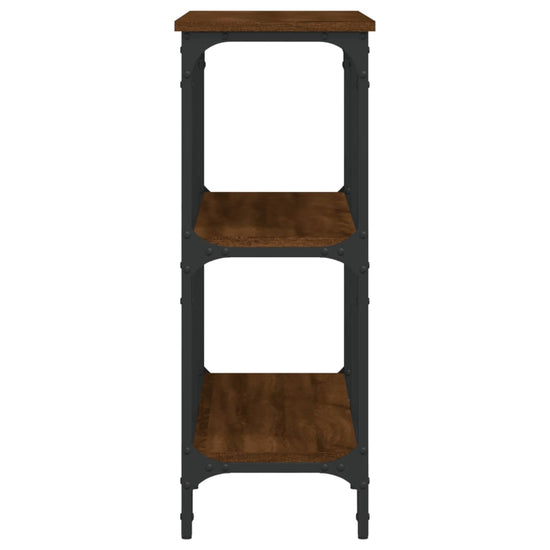 Wandtafel 100x29x75 cm bewerkt hout bruin eikenkleur MeubelReus