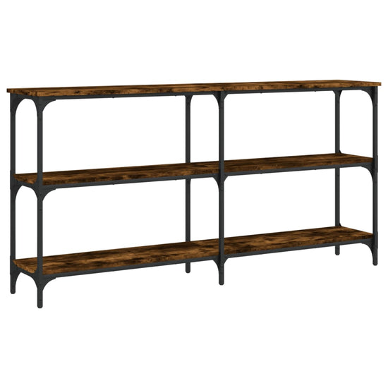 Wandtafel 150x29x75 cm bewerkt hout gerookt eikenkleurig MeubelReus