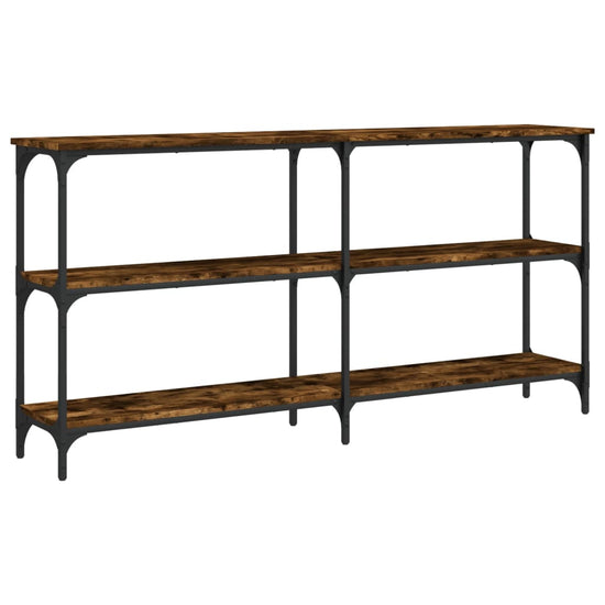 Wandtafel 150x29x75 cm bewerkt hout gerookt eikenkleurig MeubelReus