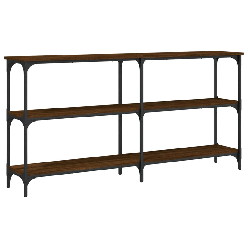 Wandtafel 150x29x75 cm bewerkt hout bruin eikenkleur MeubelReus