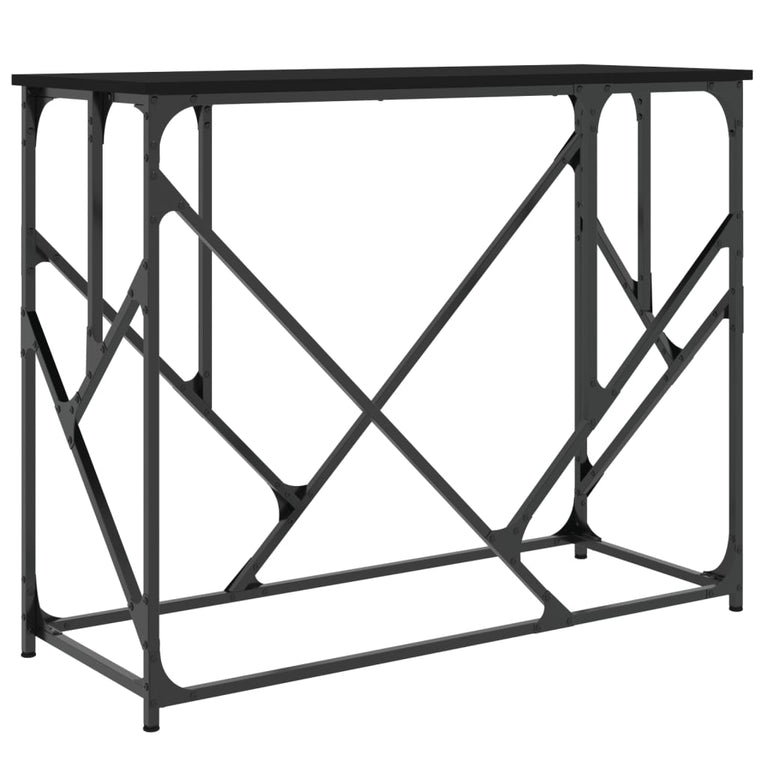 Wandtafel 100x40x80 cm bewerkt hout zwart MeubelReus